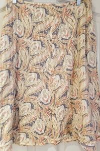 JCrew midi Paisley skirt